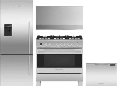 4 Piece Package Includes Refrigerator, Range, Hood And Dishwasher